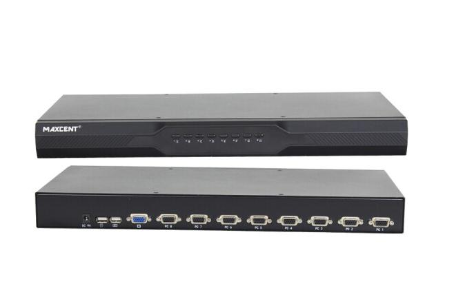 麥森特kvm切換器8口16口32口網口cat5機架式IP遠程數字 VGA 8口 MS-1008U